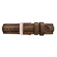 Stitched Brown Strap with Rose Gold Clasp Rosefield Replacement