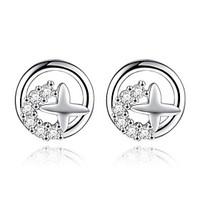 stud earrings unique design sterling silver star jewelry for wedding p ...