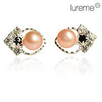 Stud Earrings Pearl Heart Heart White Pink Jewelry Daily