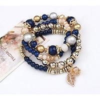 Strand Bracelets 1pc, Black / Blue / Pink Bracelet Vintage Circle 514 Alloy Jewellery