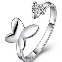 Sterling Silver Ring Statement Rings Wedding/Party/Daily/Casual 1pc