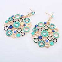 Stud Earrings Unique Design Fashion Vintage Bohemian Statement Jewelry Acrylic Alloy Circle Jewelry ForParty Special Occasion