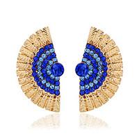 Stud Earrings Simulated Diamond Alloy Fashion Black Dark Blue Light Blue Jewelry Wedding Party Daily 1 pair