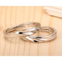Sterling Silver Ring Couple Rings Wedding/Party/Daily/Casual 1pc Promis rings for couples