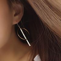 Stud Earrings Hoop Earrings Copper Simple Style Assorted Color Jewelry Party Daily Casual 1 pair
