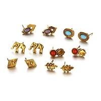 Stud Earrings AAA Cubic Zirconia Circular Unique Design Alloy Jewelry For Party Daily Casual 1 Set