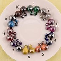 Stud Earrings Pearl Resin 6 7 8 9 10 Jewelry Wedding Party Daily Casual Sports
