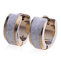 stud earrings stainless steel gold plated fashion golden jewelry party ...