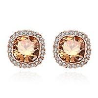 stud earrings crystal aaa cubic zirconiabasic unique design rhinestone ...