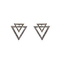 stud earrings jewelry unique design rhinestone tag geometric eurameric ...