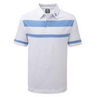 stretch pique engineered stripe whitereef blue