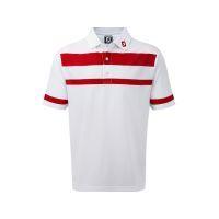 stretch pique engineered stripe 91747 whitered