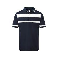 Stretch Pique Engineered Stripe - 91745 - Navy/White