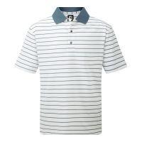 Stretch Lisle 3-Colour Stripe - 91466 - White/Sil/Graph