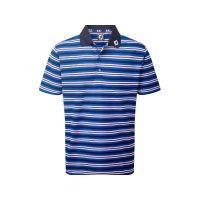 Stretch Pique Medium Stripe - Navy/Nautical Blue