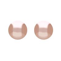 Sterling Silver 8mm Pink Freshwater Pearl Stud Earrings