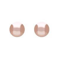 Sterling Silver 6mm Pink Freshwater Pearl Stud Earrings
