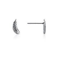 storie silver feather studs