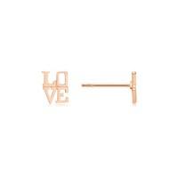 Storie Rose Gold Love Studs