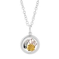 storie faith love and luck silver locket gift set