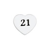 storie 21 birthday heart charm