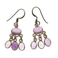 sterling silver and amethyst earrings