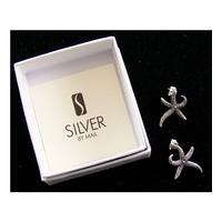 Sterling Silver - Starfish Pierced Earrings