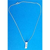 sterling silver necklace and pendant with gem detail unbranded size me ...