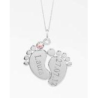 Sterling Silver Baby Feet Pendant