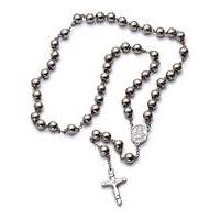 Stainless Steel Rosary Necklace