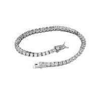 sterling silver cz tennis bracelet