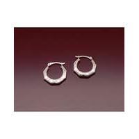 sterling silver octagonal earrings