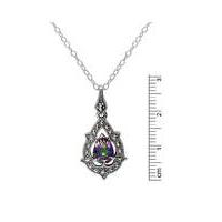 Sterling Silver Mystic Topaz & Marc Neck