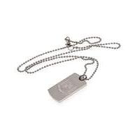 Stainless Steel Football Crest Dog Tag