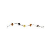 Sterling Silver and Amber Bracelet