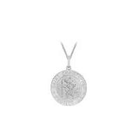 Sterling Silver St Christopher Necklace