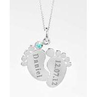 Sterling Silver Baby Feet Pendant