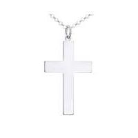 sterling silver cross pendant with chain