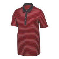 Stripe Pocket Polo - Red/Black