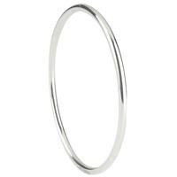 Sterling Silver 3mm Round Bangle SRB2