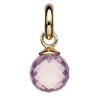 Story Gold Plated Faceted Rose Quartz Drop 5408812