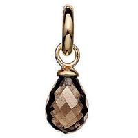 story gold plated faceted smoky quartz drop 5408813