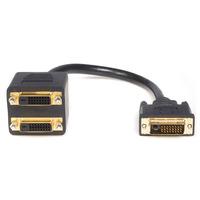 startech dvispl1dd 300mm dvi d to 2 x dvi d splitter cable mf