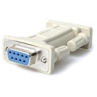 startech nm9ff db9 serial rs232 null modem adaptor ff white