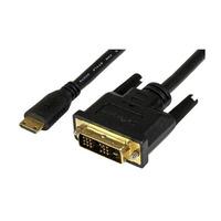 StarTech HDCDVIMM1M 1m Mini HDMI To DVI-D Cable - M/M