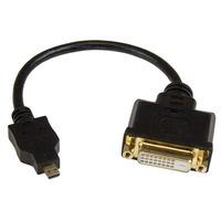 startech hdddvimf8in 200mm micro hdmi to dvi d cable mf
