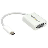 startechcom cdp2vgaw usb c to vga adapter white