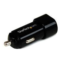 StarTech USB2PCARBK Dual-Port USB Car Charger - 17W/3.4A - Black