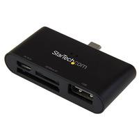 StarTech.com FCREADU2OTGB Micro USB OTG To 3 in 1 Card Reader