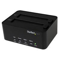 StarTech.com SATDOCK2REU3 USB 3.0 1:1 HDD Duplicator Dock + Eraser